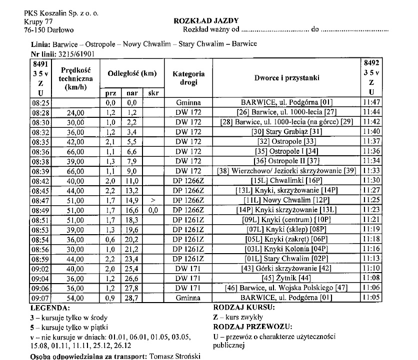 Rozkład jazdy 