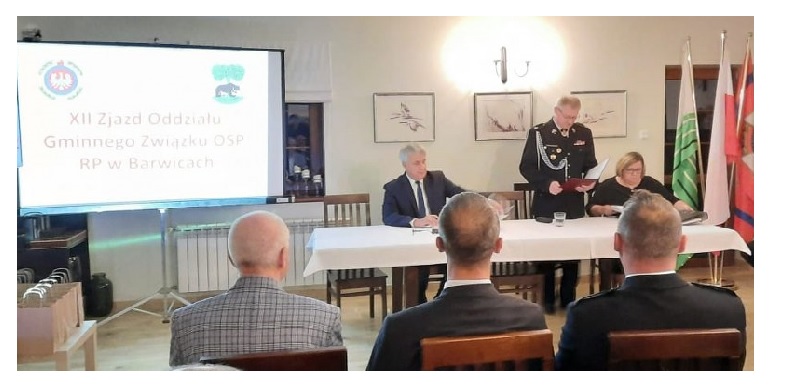 XII Zwyczajny Zjazd Oddziału Miejsko – Gminnego Związku Ochotniczych Straży Pożarnych RP w Barwicach