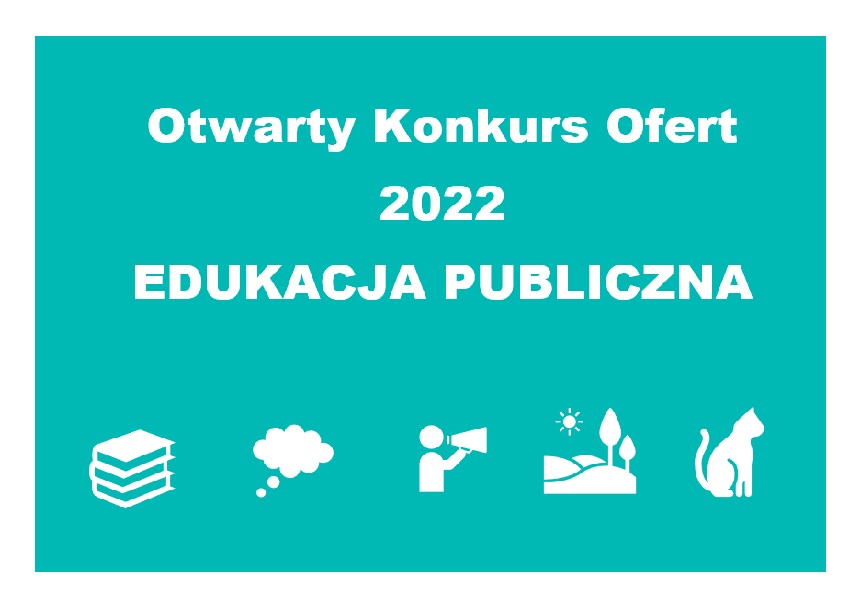 Grafika otwartego konkursu ofert z zakresu edukacji publicznej