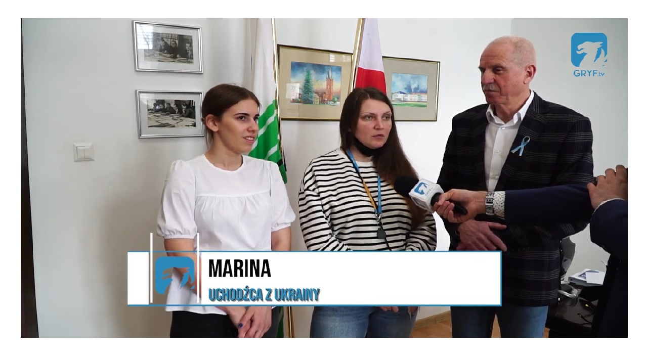 Burmistrz Barwic, p. Marina z Ukrainy oraz tłumacz