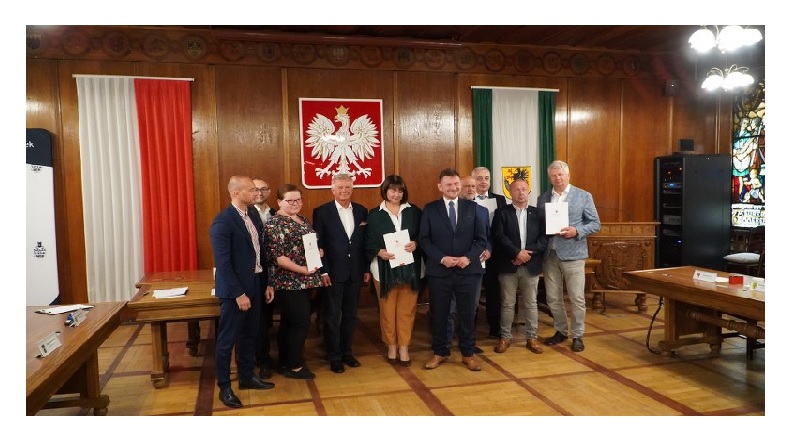 Przedstawiciele samorządów z powiatu szczecineckiego