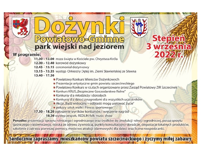 Plakat Dożynki Powiatowo - Gminne 