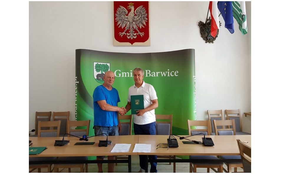 na zdjęciu Z-ca Burmistrza Barwic Robert Zborowski i Andrzej Werner
