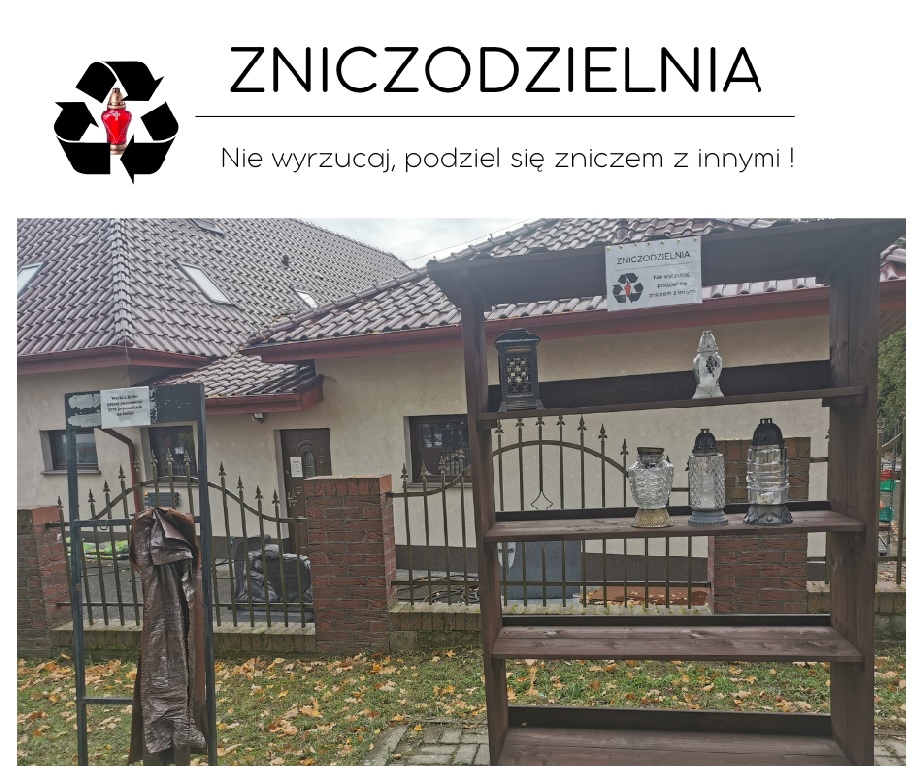 Na zdjęciu Zniczodzielnia przy cmentarzu w Barwicach