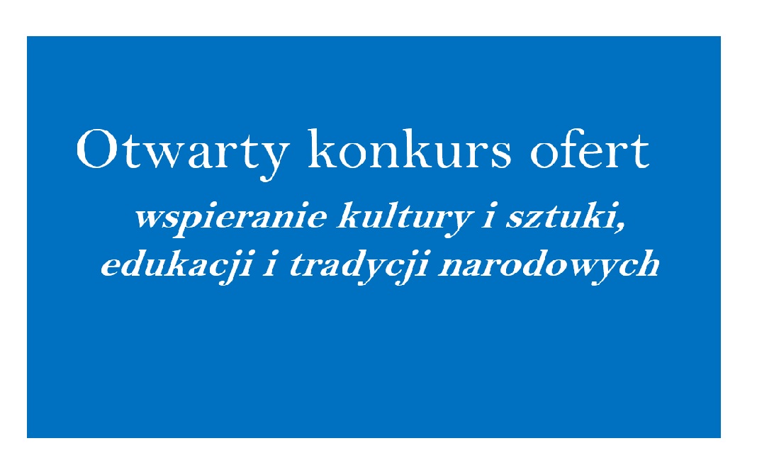 Napis Otwarty Konkurs Ofert 