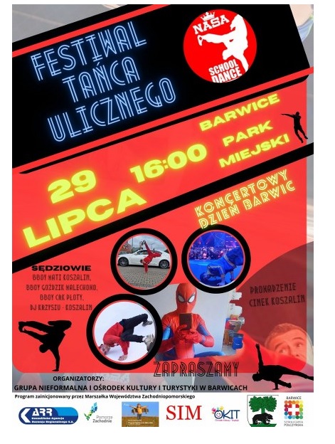 plakat Festiwal Tańca Ulicznego