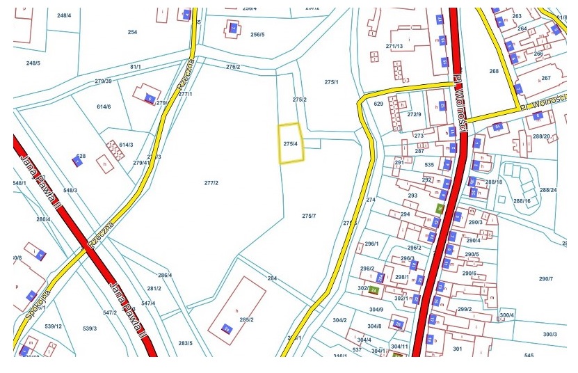 plan działki 275/4