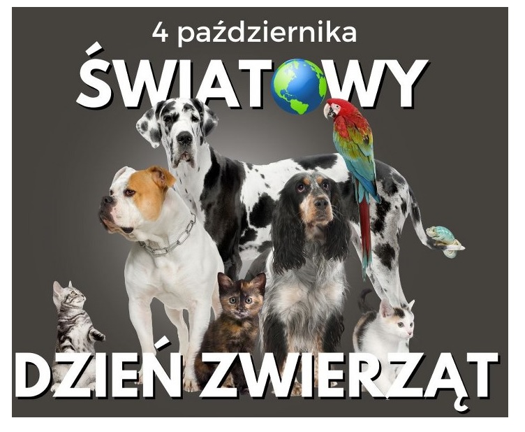 Plakat z okazji Światowego Dnia Zwierząt