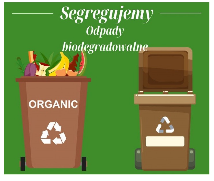 plakat o segregacji odpadów BIO