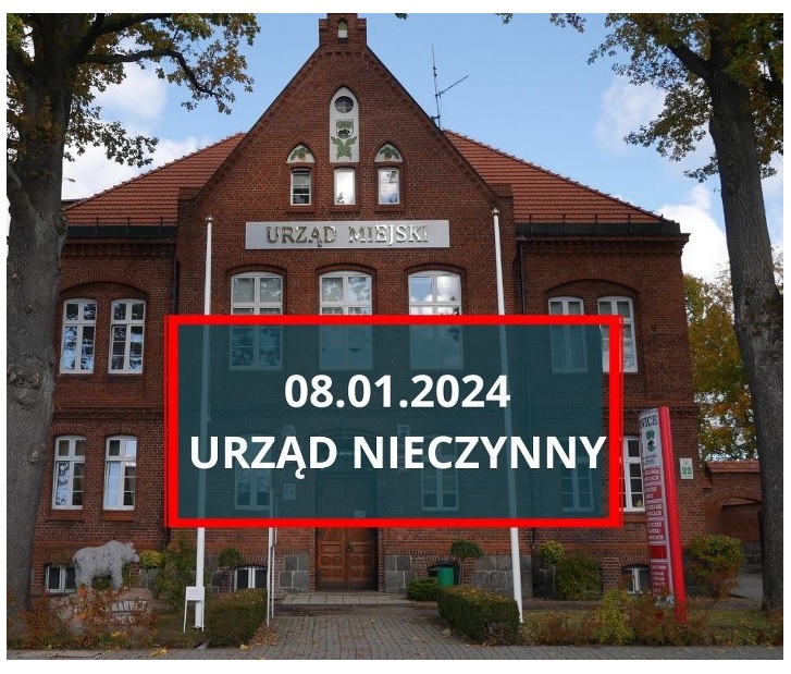 Na zdjęciu budynek Urzędu Miejskiego w Barwicach