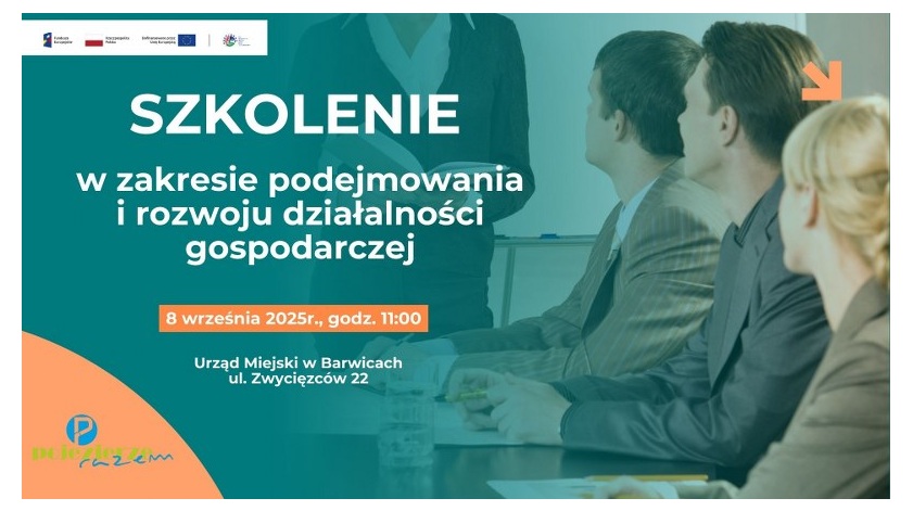 Szkolenie dla potencjalnych wnioskodawców – LGD POJEZIERZE RAZEM zaprasza do Barwic