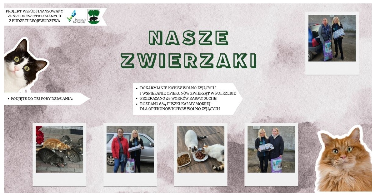 „Pomoc na cztery łapy” – realizacja programu Nasze Zwierzaki