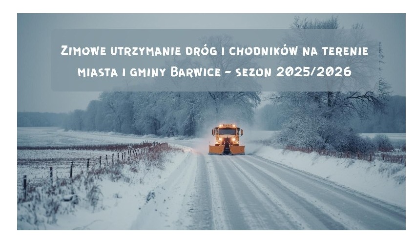 na zdjęciu pług odśnieżający drogi