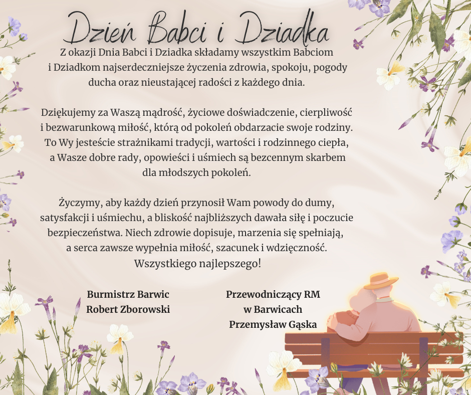Życzenia z okazji Dnia Babci i Dziadka 