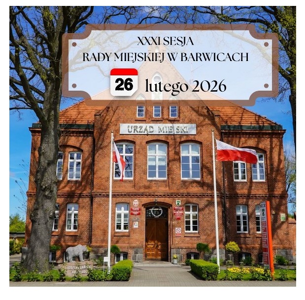 Na zdjęciu budynek Urzędu Miejskiego w Barwicach