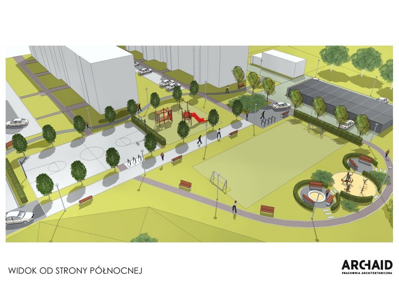 Widok opracowanej koncepcji przedprojektowej.