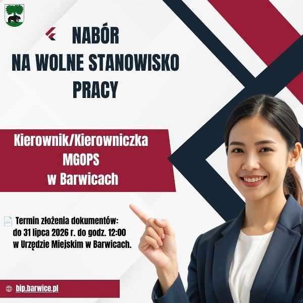 plakat o ogłoszeniu na wolne stanowisko pracy