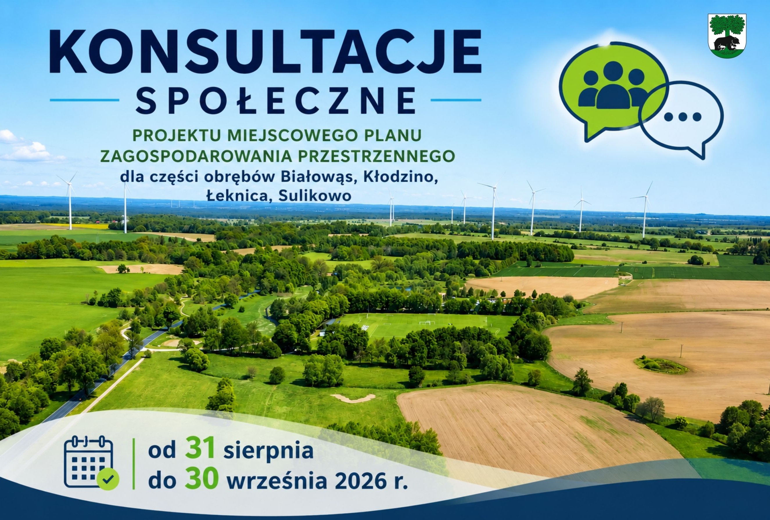 Plakat dotyczący konsultacji społecznych
