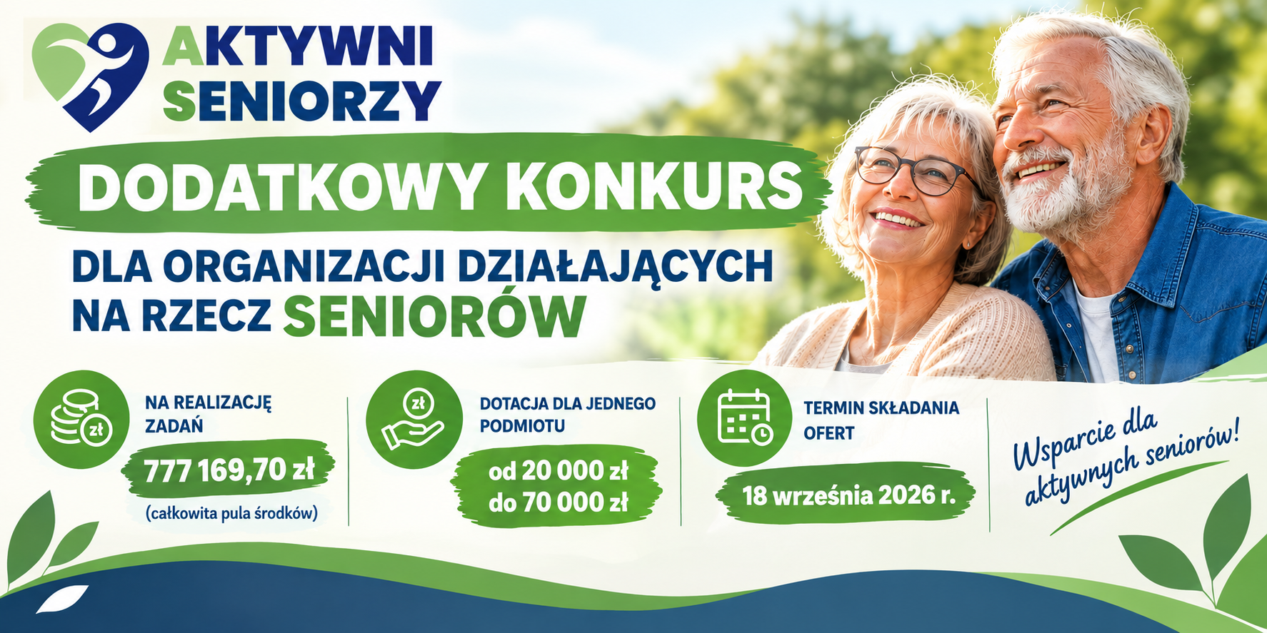 Dodatkowy konkurs dla organizacji działających na rzecz seniorów
