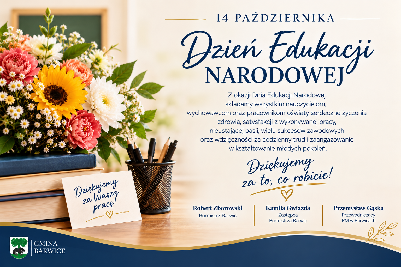 Dzień Edukacji Narodowej – życzenia dla pracowników oświaty