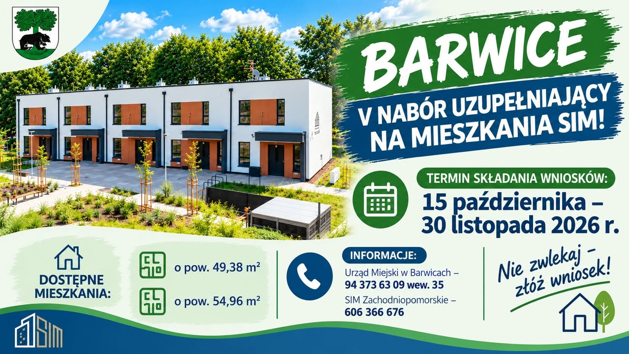 V nabór uzupełniający na mieszkania SIM w Barwicach