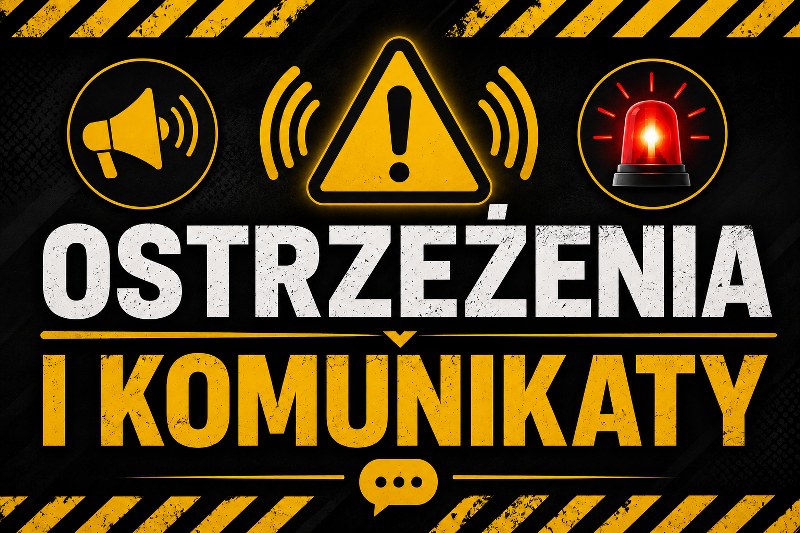 Ostrzeżenia i komunikaty