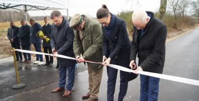 Uroczyste otwarcie drogi do miejscowości Uradz