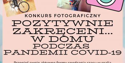 Plakat przedstawia informacje dotyczące konkursu fotograficznego.