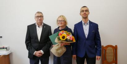 Przewodniczący Rady Miejskiej Piotr Małek, V-ce Przewodniczący Rady Miejskiej Edward Trejnis, Katarzyna Hołyńska - Ryndak