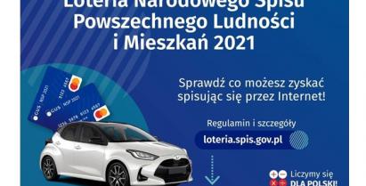 Plakat przedstawiający samochód osobowy