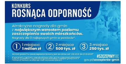 Plakat konkursu "Rosnąca odporność"