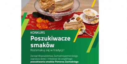 na zdjęciu plakat informujący o konkursie Poszukiwacze smaków