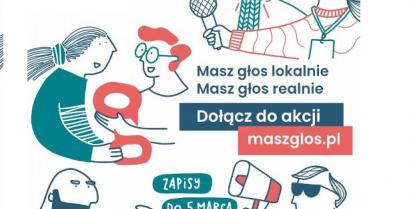 Plakat akcji "Masz głos"