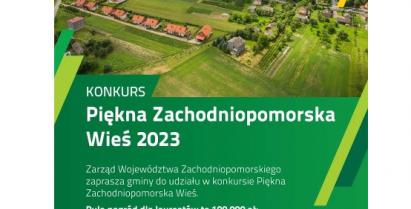 plakat konkursu Piękna Zachodniopomorska wieś