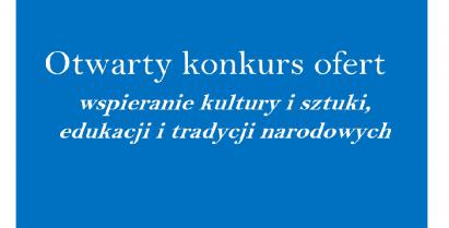 Napis Otwarty Konkurs Ofert 