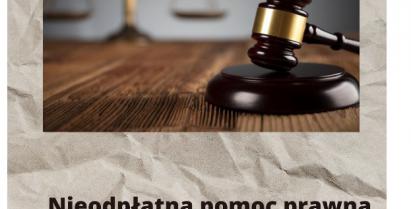 plakat informacyjny nieodpłatna pomoc prawna