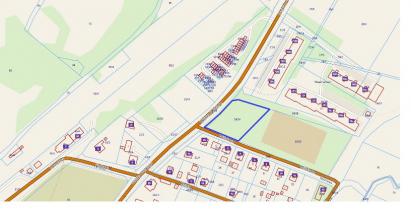 mapa podglądowa z zaznaczeniem działki 19/24 obręb Barwice 03