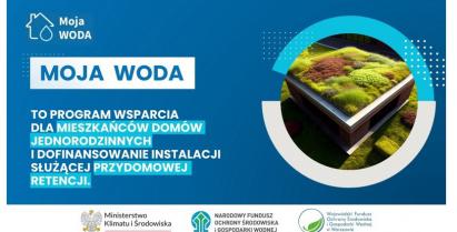 Plakat informacyjny o programie "Moja woda"