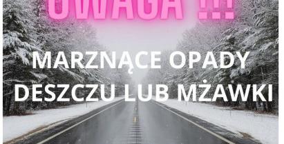 na zdjęciu droga w czasie zimy