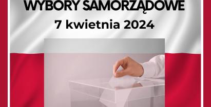 plakat informacyjny o wyborach samorządowych