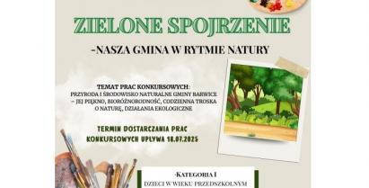 Zaproszenie do udziału w konkursie plastycznym „Zielone Spojrzenie – nasza gmina w rytmie natury”