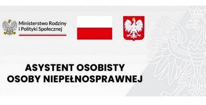 Plakat: Asystent osobisty osoby z niepełnosprawnością.