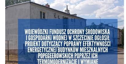 Poprawa efektywności energetycznej budynków popegeerowskich.  
