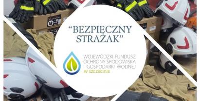na zdjęciu sprzęt strażacki zakupiony przez OSP Barwice w ramach programu Bezpieczny strażak