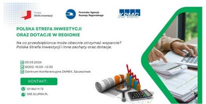 Plakat informujący o szkoleniu dla przedsiębiorców 3 marca 2026