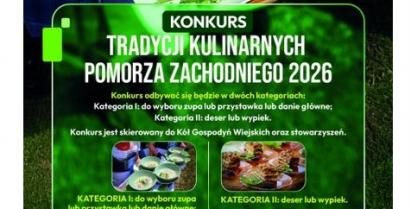 Plakat Konkurs Tradycji Kulinarnych Pomorza Zachodniego 2026