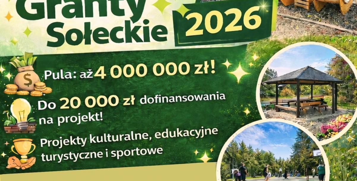Plakat Granty sołeckie 2026