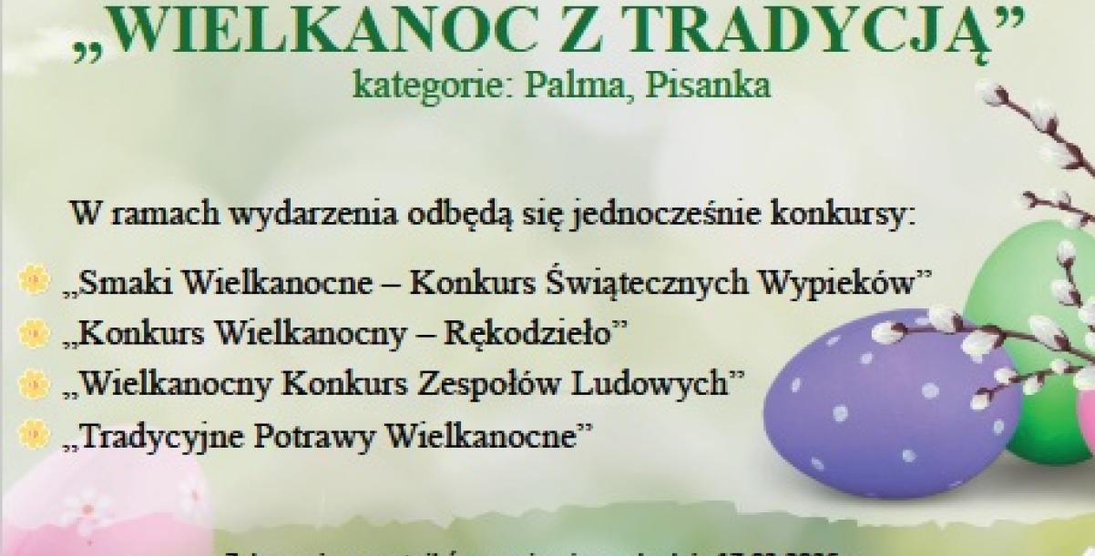 Plakat o konkursie Wielkanocnym