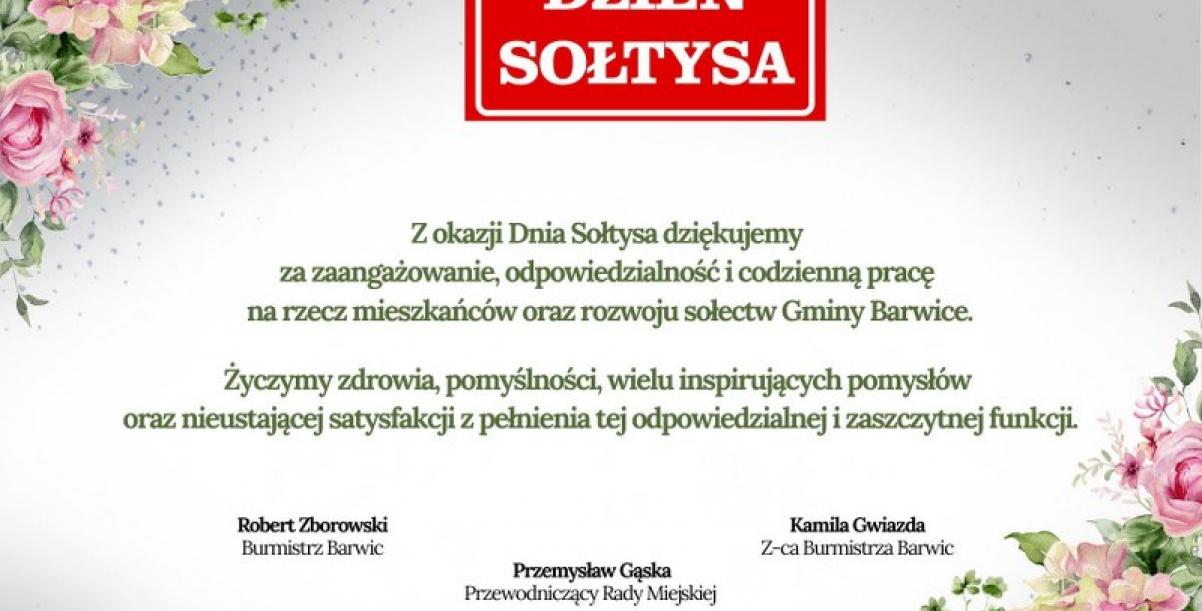 Życzenia z okazji Dnia Sołtysa