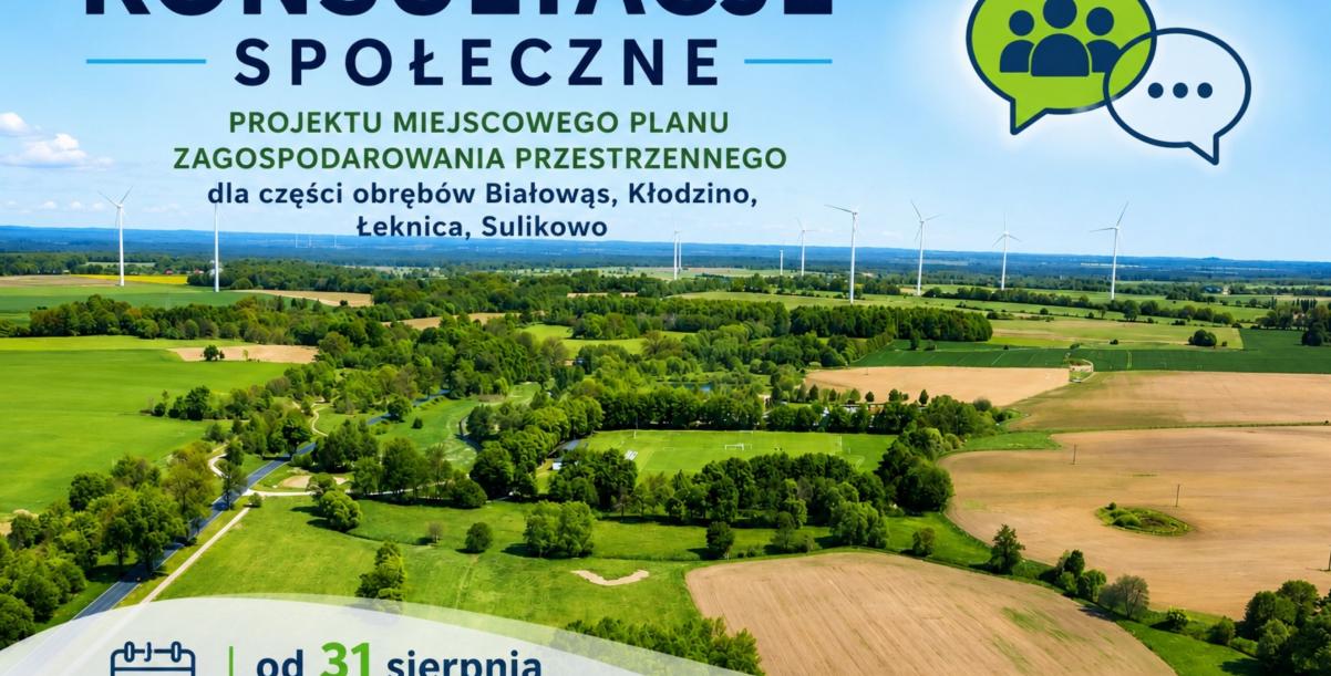 Plakat dotyczący konsultacji społecznych